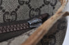 Authentic GUCCI Web Sherry Line GG Plus Tote Bag PVC Leather Brown Junk 2781I