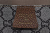 Authentic GUCCI Web Sherry Line GG Plus Tote Bag PVC Leather Brown Junk 2781I