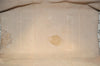 Authentic GUCCI Web Sherry Line GG Plus Tote Bag PVC Leather Brown Junk 2781I