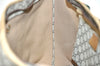 Authentic GUCCI Web Sherry Line GG Plus Tote Bag PVC Leather Brown Junk 2781I