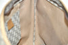 Authentic GUCCI Web Sherry Line GG Plus Tote Bag PVC Leather Brown Junk 2781I