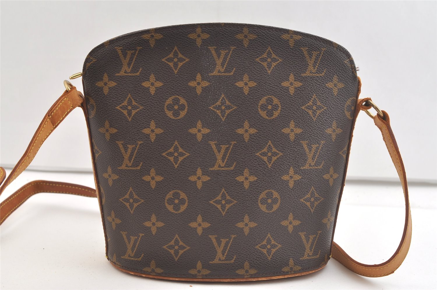Authentic Louis Vuitton Monogram Drouot Shoulder Cross Body Bag M51290 LV 2782K
