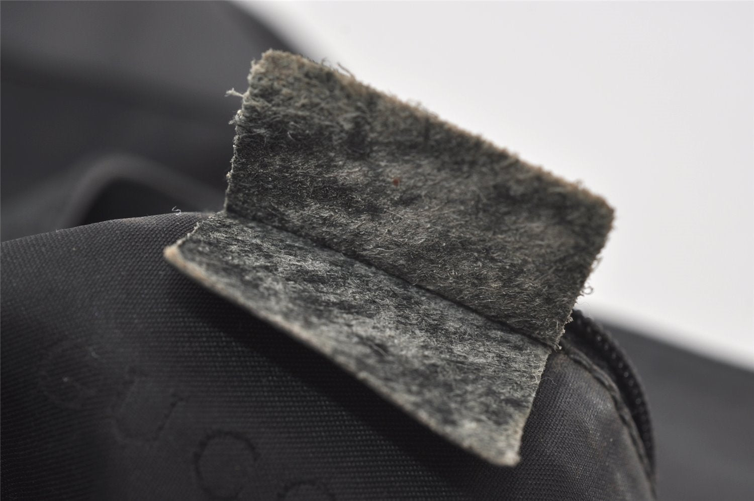 Authentic GUCCI Bamboo Shoulder Tote Bag GG Canvas Leather 0014058 Black 2783I