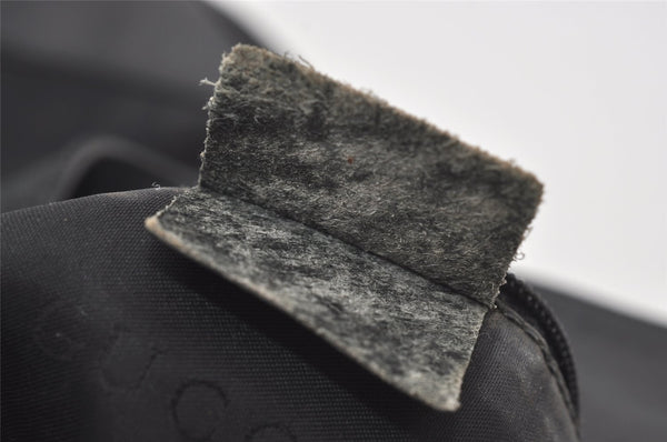 Authentic GUCCI Bamboo Shoulder Tote Bag GG Canvas Leather 0014058 Black 2783I