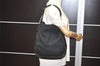 Authentic GUCCI Bamboo Shoulder Tote Bag GG Canvas Leather 0014058 Black 2783I