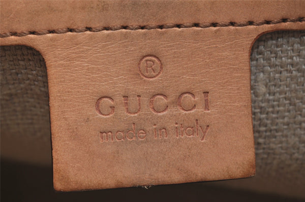 Authentic GUCCI Jackie Flora Shoulder Hand Bag Canvas Leather 145819 White 2784I