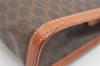 Authentic CELINE Macadam Blason Pattern Clutch Hand Bag PVC Leather Brown 2784J