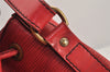 Authentic Louis Vuitton Epi Petit Noe Shoulder Drawstring Bag M44107 Red 2784K