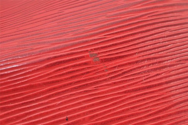 Authentic Louis Vuitton Epi Petit Noe Shoulder Drawstring Bag M44107 Red 2784K