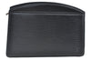Authentic Louis Vuitton Epi Trousse Crete Clutch Bag Black LV Junk 2785H