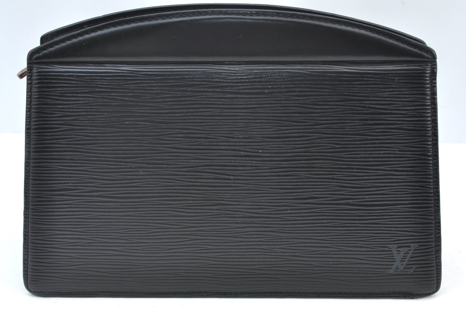 Authentic Louis Vuitton Epi Trousse Crete Clutch Bag Black LV Junk 2785H