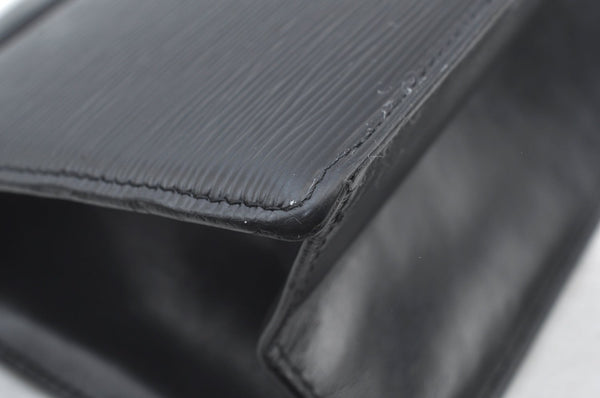 Authentic Louis Vuitton Epi Trousse Crete Clutch Bag Black LV Junk 2785H