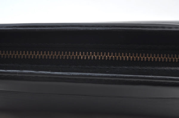 Authentic Louis Vuitton Epi Trousse Crete Clutch Bag Black LV Junk 2785H