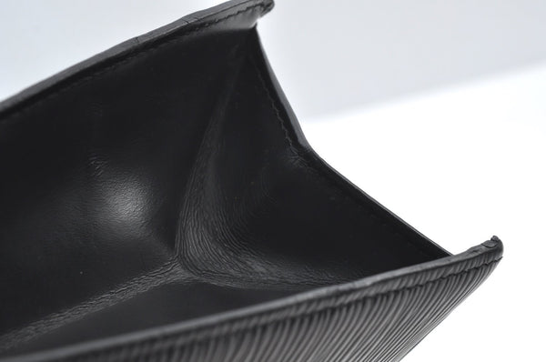 Authentic Louis Vuitton Epi Trousse Crete Clutch Bag Black LV Junk 2785H