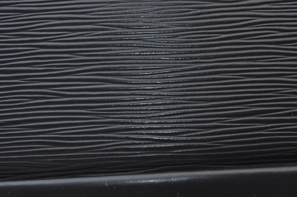 Authentic Louis Vuitton Epi Trousse Crete Clutch Bag Black LV Junk 2785H