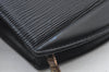 Authentic Louis Vuitton Epi Trousse Crete Clutch Bag Black LV Junk 2785H