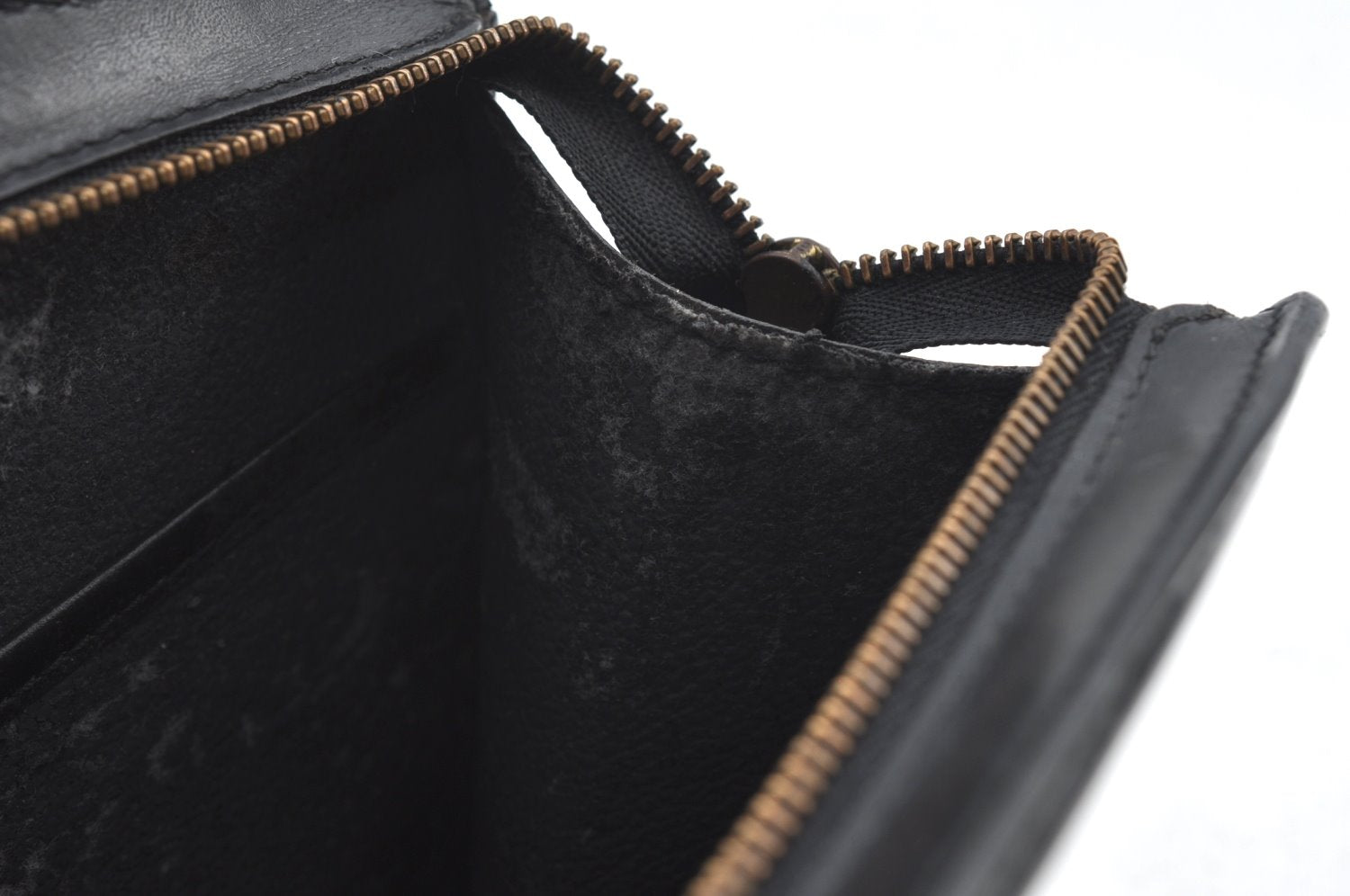 Authentic Louis Vuitton Epi Trousse Crete Clutch Bag Black LV Junk 2785H