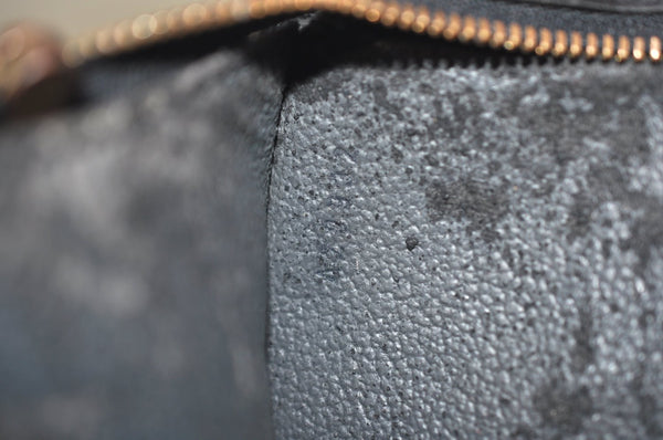 Authentic Louis Vuitton Epi Trousse Crete Clutch Bag Black LV Junk 2785H