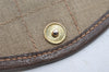 Authentic GUCCI Web Sherry Line Clutch Hand Bag Purse GG PVC Leather Brown 2785I