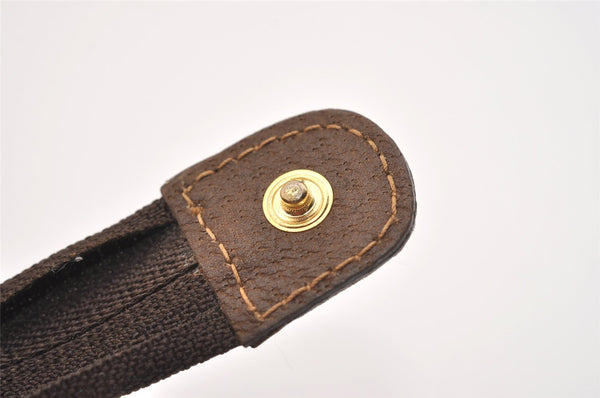 Authentic GUCCI Vintage Clutch Hand Bag Purse GG PVC Leather Brown Junk 2785J