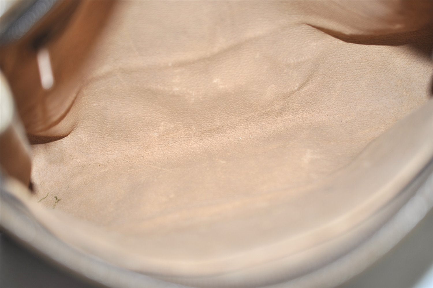 Authentic GUCCI Vintage Clutch Hand Bag Purse GG PVC Leather Brown Junk 2785J