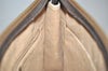 Authentic GUCCI Vintage Clutch Hand Bag Purse GG PVC Leather Brown Junk 2785J