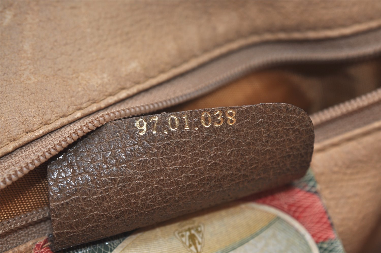 Authentic GUCCI Vintage Clutch Hand Bag Purse GG PVC Leather Brown Junk 2785J