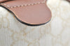 Authentic GUCCI Vintage Hand Boston Bag GG PVC Leather 193603 Beige 2785K