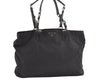 Authentic PRADA Vintage Nylon Tessuto Leather Shoulder Hand Bag Black 2786K