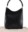 Authentic GUCCI Bamboo Shoulder Hand Bag Purse Leather 0013006 Black 2787I