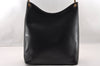Authentic GUCCI Bamboo Shoulder Hand Bag Purse Leather 0013006 Black 2787I