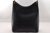 Authentic GUCCI Bamboo Shoulder Hand Bag Purse Leather 0013006 Black 2787I
