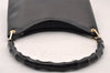 Authentic GUCCI Bamboo Shoulder Hand Bag Purse Leather 0013006 Black 2787I
