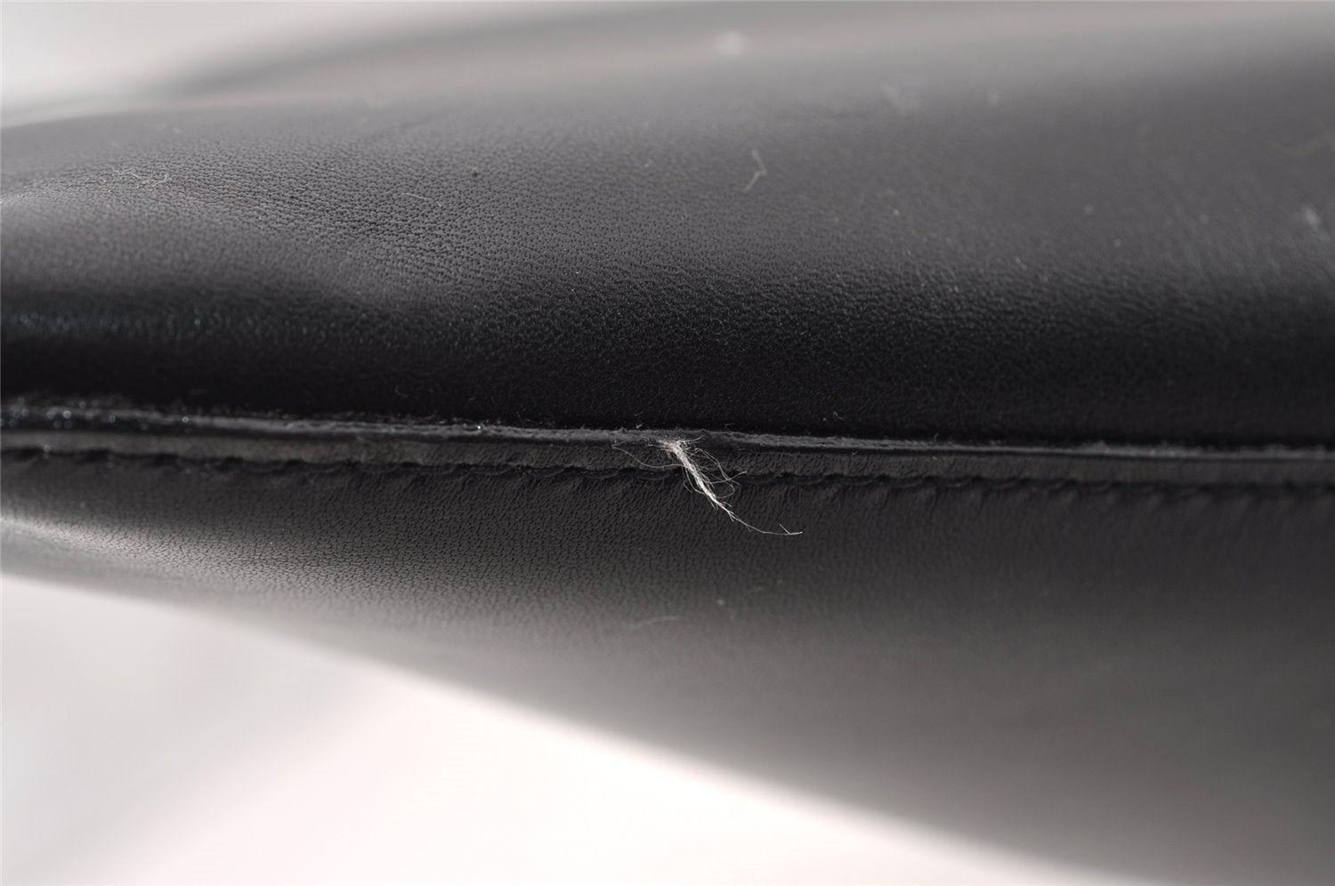 Authentic GUCCI Bamboo Shoulder Hand Bag Purse Leather 0013006 Black 2787I