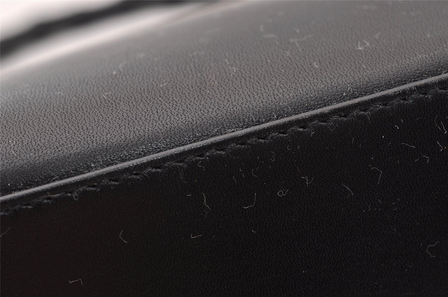 Authentic GUCCI Bamboo Shoulder Hand Bag Purse Leather 0013006 Black 2787I