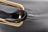 Authentic GUCCI Bamboo Shoulder Hand Bag Purse Leather 0013006 Black 2787I