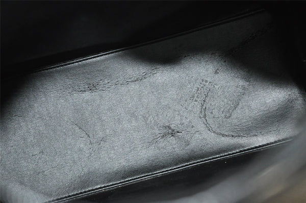 Authentic GUCCI Bamboo Shoulder Hand Bag Purse Leather 0013006 Black 2787I