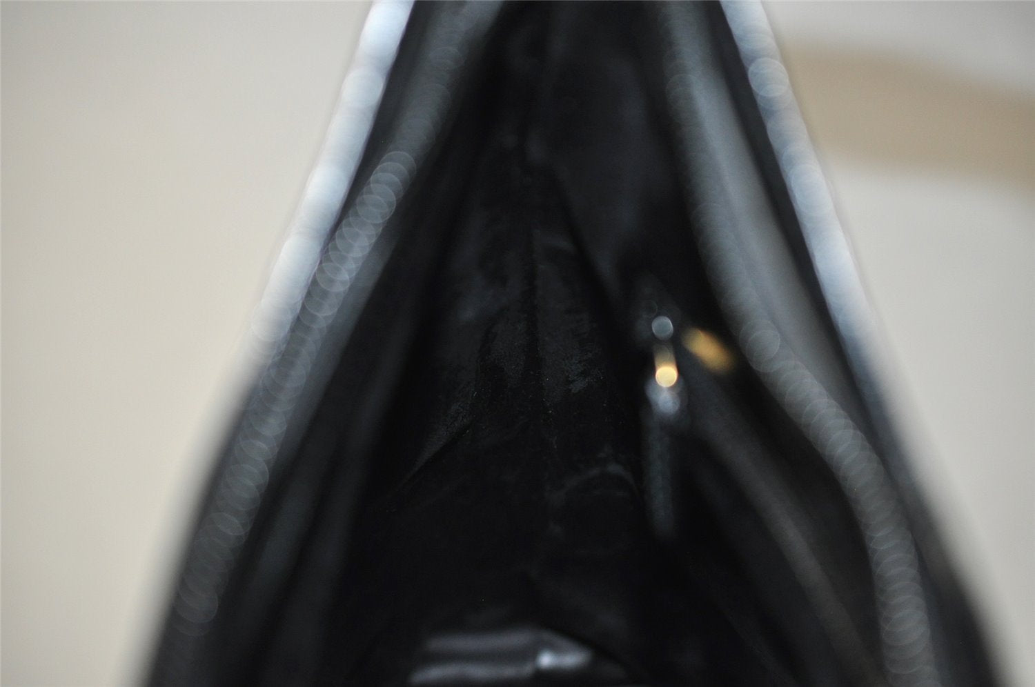 Authentic GUCCI Bamboo Shoulder Hand Bag Purse Leather 0013006 Black 2787I