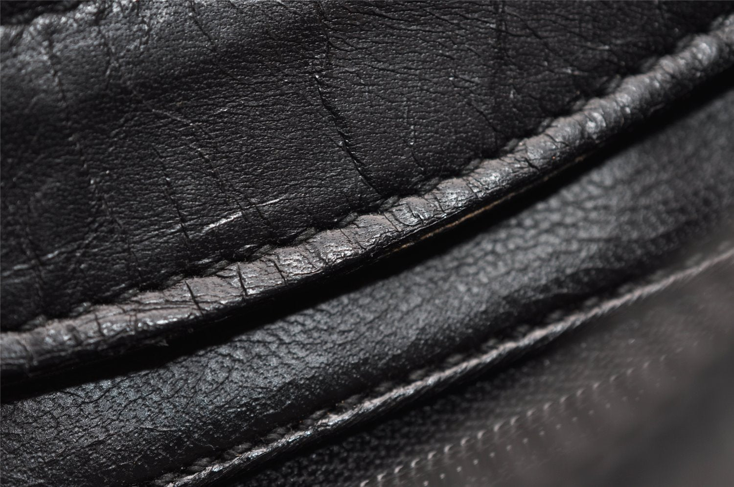 Authentic GUCCI Bamboo Shoulder Hand Bag Purse Leather 0013006 Black 2787I