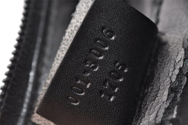 Authentic GUCCI Bamboo Shoulder Hand Bag Purse Leather 0013006 Black 2787I