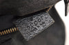 Authentic GUCCI Waist Body Bag Purse GG Canvas Leather 28566 Black 2788I