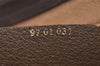 Authentic GUCCI Vintage Clutch Hand Bag Purse GG PVC Leather Brown 2788J