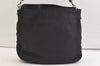 Authentic GUCCI Bamboo 2Way Shoulder Hand Bag Nylon Leather 0011638 Black 2789K
