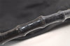 Authentic GUCCI Bamboo 2Way Shoulder Hand Bag Nylon Leather 0011638 Black 2789K