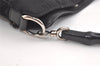 Authentic GUCCI Bamboo 2Way Shoulder Hand Bag Nylon Leather 0011638 Black 2789K