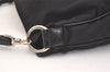 Authentic GUCCI Bamboo 2Way Shoulder Hand Bag Nylon Leather 0011638 Black 2789K