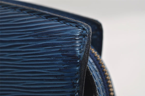 Authentic Louis Vuitton Epi Saint Jacques Hand Bag Blue M52275 LV 2790I