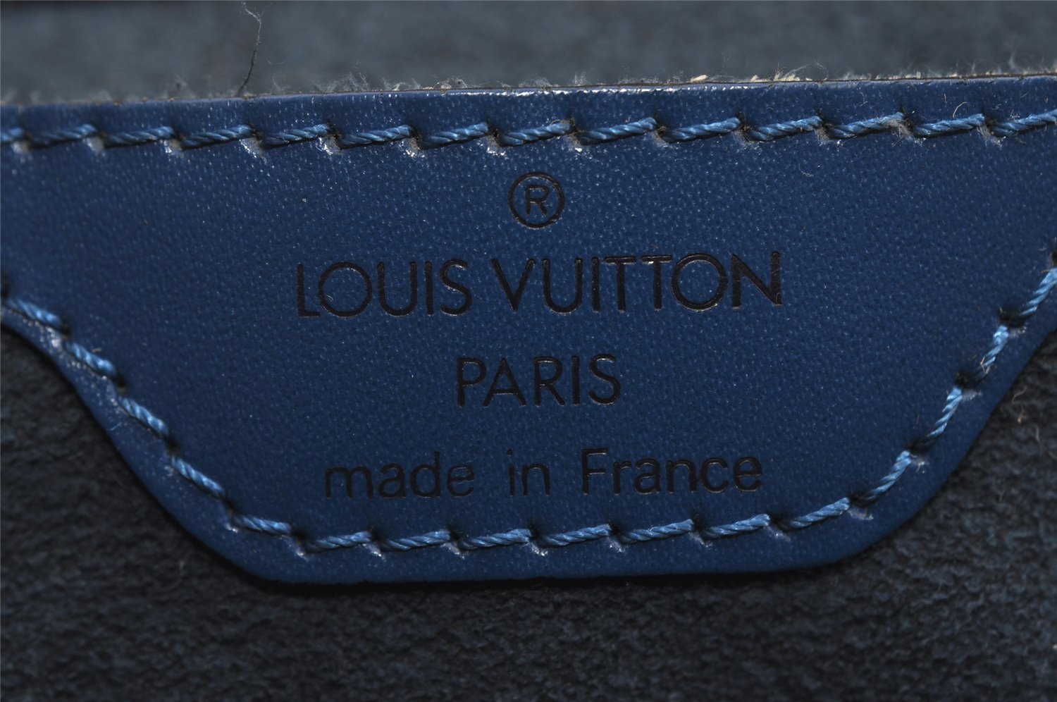 Authentic Louis Vuitton Epi Saint Jacques Hand Bag Blue M52275 LV 2790I