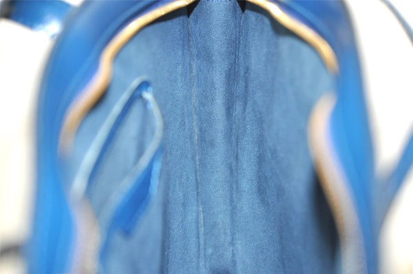 Authentic Louis Vuitton Epi Saint Jacques Hand Bag Blue M52275 LV 2790I