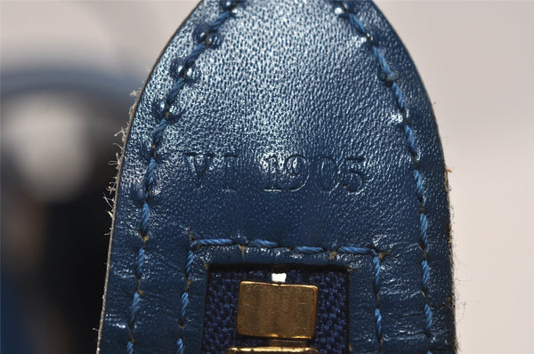 Authentic Louis Vuitton Epi Saint Jacques Hand Bag Blue M52275 LV 2790I